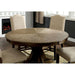 Julia Light Oak Round Dining Table - U&U Home Budget Furniture (Carteret, NJ)