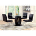 LODIA I Black/Silver Side Chair - U&U Home Budget Furniture (Carteret, NJ)
