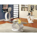 LODIA III White Sofa Table, White - U&U Home Budget Furniture (Carteret, NJ)