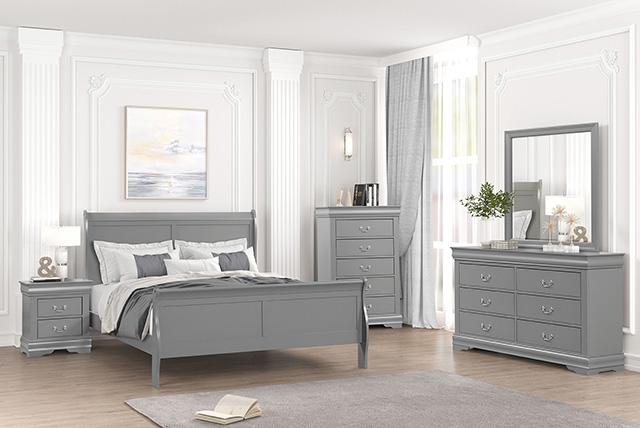 Louis Philippe Nightstand - U&U Home Budget Furniture (Carteret, NJ)