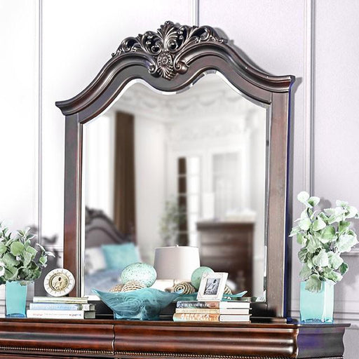 Mandura Cherry Mirror - U&U Home Budget Furniture (Carteret, NJ)