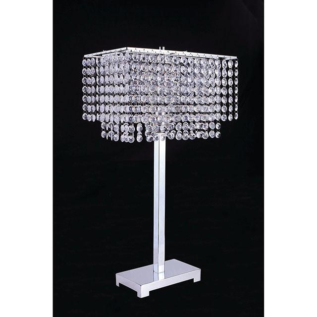 RENA Table Lamp, Hanging Crystal - U&U Home Budget Furniture (Carteret, NJ)
