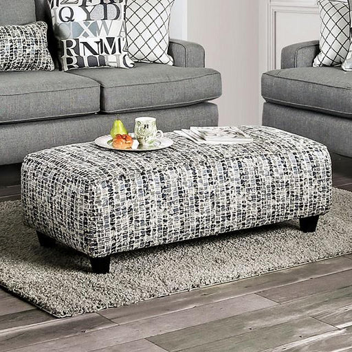Verne Pattern Ottoman - U&U Home Budget Furniture (Carteret, NJ)