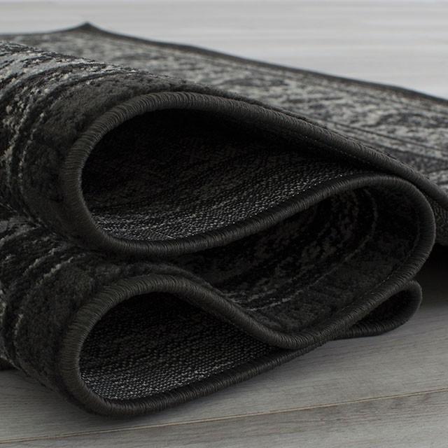 Kozlu Dark Gray 5' X 7' Area Rug - U&U Home Budget Furniture (Carteret, NJ)