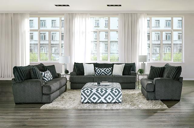 Loughton Ottoman - U&U Home Budget Furniture (Carteret, NJ)