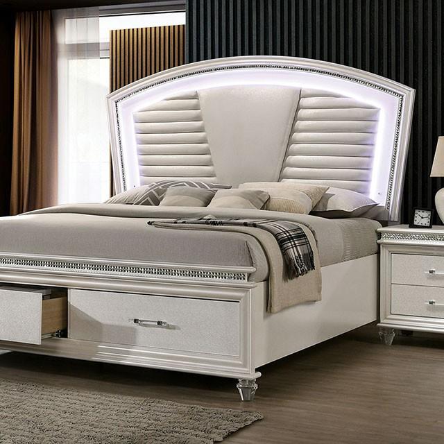 MADDIE Cal.King, E.King, & Queen Bed - U&U Home Budget Furniture (Carteret, NJ)