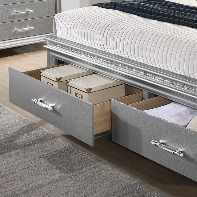 MADDIE Cal.King, E.King, & Queen Bed - U&U Home Budget Furniture (Carteret, NJ)