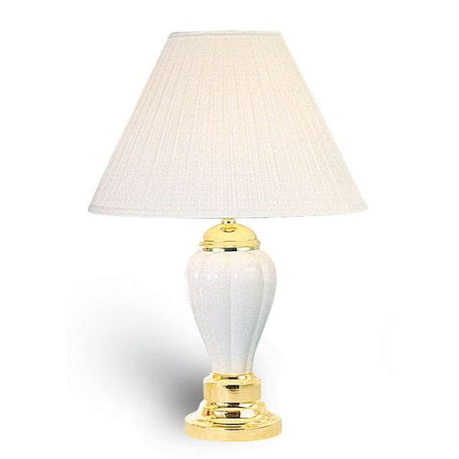 SCARLETT Ivory Table Lamp (6/CTN) - U&U Home Budget Furniture (Carteret, NJ)