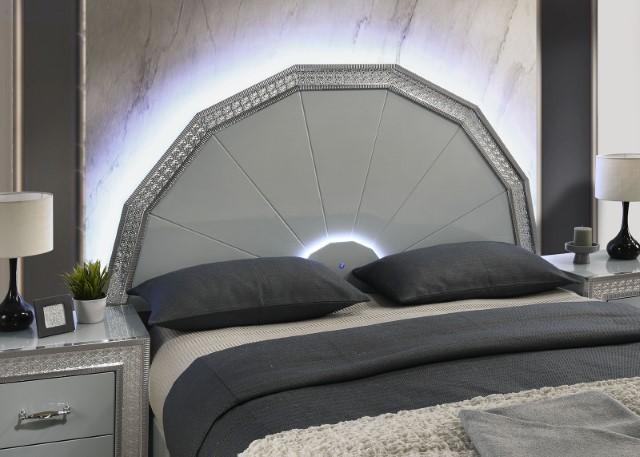 Cassiopeia E.King & Queen Bed Squre & Circular - U&U Home Budget Furniture (Carteret, NJ)