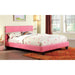 Evans Bed Espresso & Pink - U&U Home Budget Furniture (Carteret, NJ)