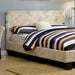 Evans E.King & Cal.King Bed Espressso, White, & Camel - U&U Home Budget Furniture (Carteret, NJ)
