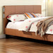 Evans E.King & Cal.King Bed Espressso, White, & Camel - U&U Home Budget Furniture (Carteret, NJ)