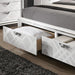 Emmeline 4 & 5 Piece Queen Bedroom Set Gray & White - U&U Home Budget Furniture (Carteret, NJ)