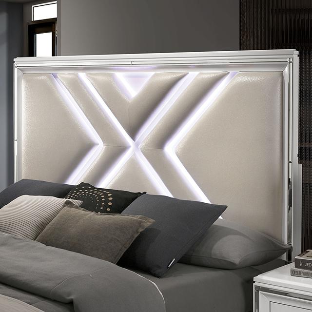 EMMELINE Cal.King, Queen, & E.King Bed - U&U Home Budget Furniture (Carteret, NJ)