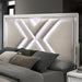 Emmeline 4 & 5 Piece Queen Bedroom Set Gray & White - U&U Home Budget Furniture (Carteret, NJ)