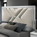 Emmeline 4 & 5 Piece Queen Bedroom Set Gray & White - U&U Home Budget Furniture (Carteret, NJ)