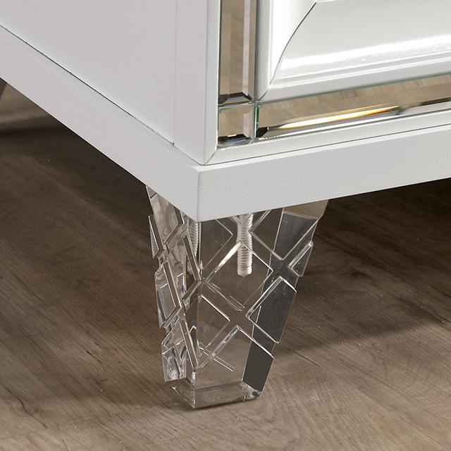 Emmeline Bed Silver & White - U&U Home Budget Furniture (Carteret, NJ)