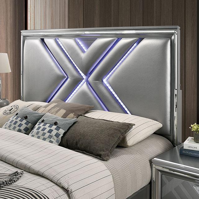 EMMELINE Cal.King, Queen, & E.King Bed - U&U Home Budget Furniture (Carteret, NJ)