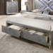Emmeline 4 & 5 Piece Queen Bedroom Set Gray & White - U&U Home Budget Furniture (Carteret, NJ)