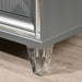 Emmeline Bed Silver & White - U&U Home Budget Furniture (Carteret, NJ)