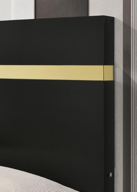 Lillestrom Bed Black - U&U Home Budget Furniture (Carteret, NJ)