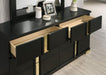 Lillestrom Bed Black - U&U Home Budget Furniture (Carteret, NJ)