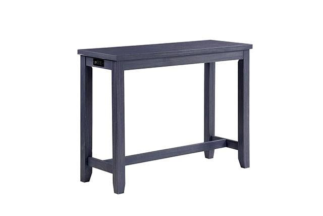 Caerleon 3 & 4 Piece Counter Ht. Set Gray & Blue - U&U Home Budget Furniture (Carteret, NJ)