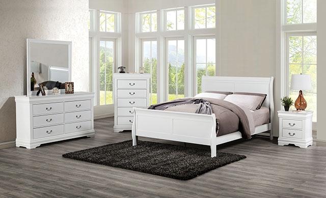 Louis Philippe Dresser White - U&U Home Budget Furniture (Carteret, NJ)