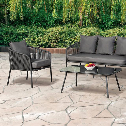 Myesha 4 Pc. Conversation Set - U&U Home Budget Furniture (Carteret, NJ)