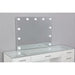 Valentina Vanity Set White & Dark Gray - U&U Home Budget Furniture (Carteret, NJ)