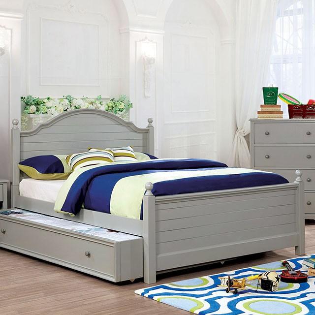 Diane Bed Blue & Gray - U&U Home Budget Furniture (Carteret, NJ)