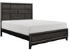 Davi Queen Panel Bed in Gray 1645-1* - U&U Home Budget Furniture (Carteret, NJ)