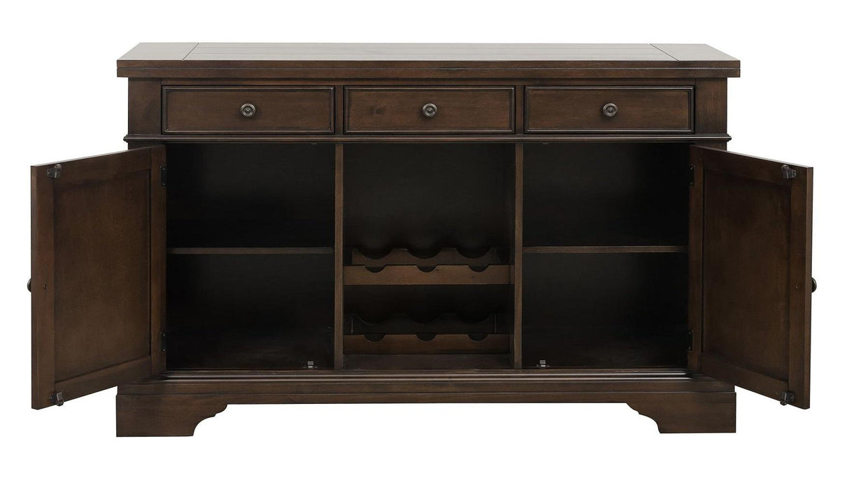 Reid Buffet/Server in Dark Cherry - U&U Home Budget Furniture (Carteret, NJ)