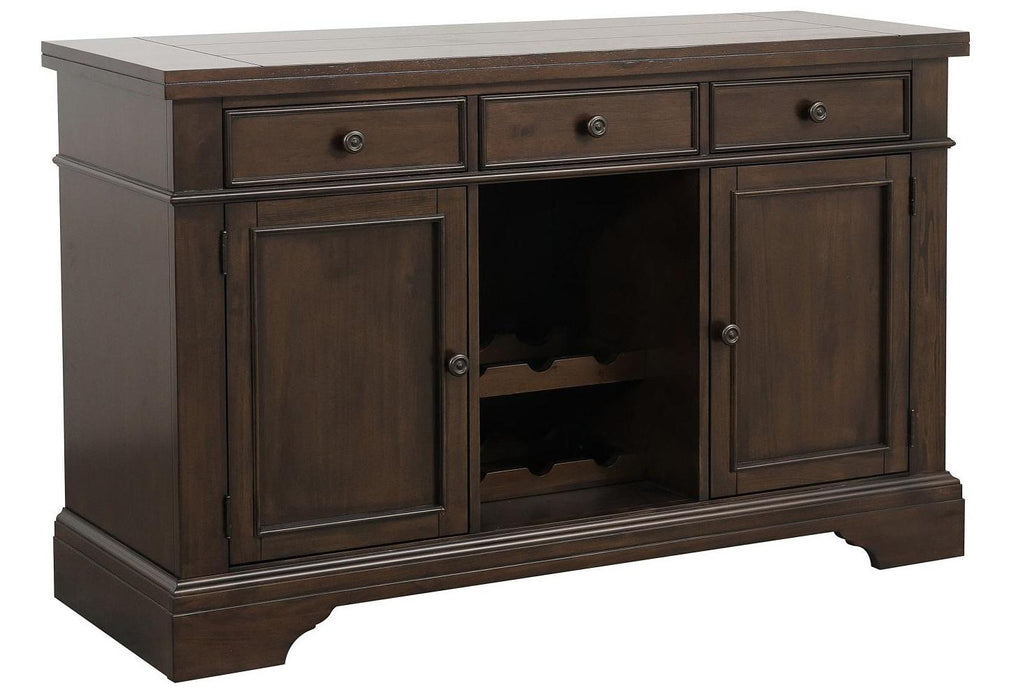 Reid Buffet/Server in Dark Cherry - U&U Home Budget Furniture (Carteret, NJ)