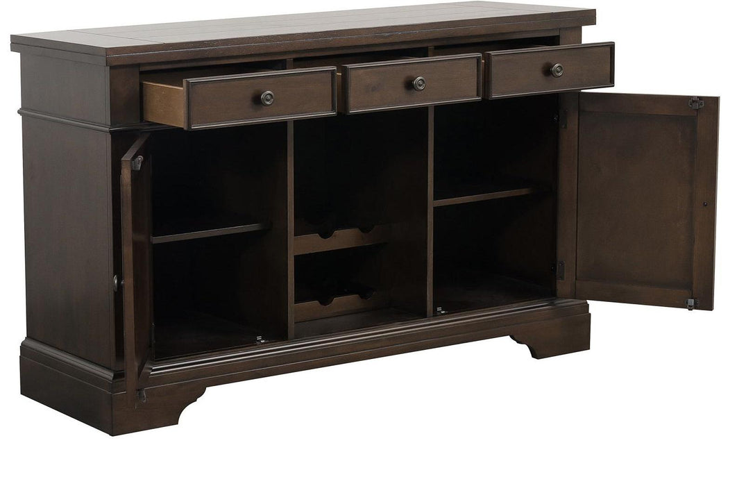 Reid Buffet/Server in Dark Cherry - U&U Home Budget Furniture (Carteret, NJ)