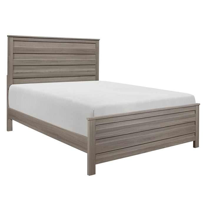 Waldorf Queen Panel Bed in Dark Gray 1902-1* - U&U Home Budget Furniture (Carteret, NJ)