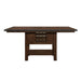 Schleiger Counter Height Dining Table in Dark Brown 5400-36XL* - U&U Home Budget Furniture (Carteret, NJ)