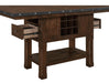 Schleiger Counter Height Dining Table in Dark Brown 5400-36XL* - U&U Home Budget Furniture (Carteret, NJ)