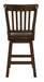 Schleiger Counter Height Swivel Chair in Dark Brown (Set of 2) - U&U Home Budget Furniture (Carteret, NJ)