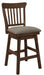 Schleiger Counter Height Swivel Chair in Dark Brown (Set of 2) - U&U Home Budget Furniture (Carteret, NJ)