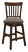 Schleiger Counter Height Swivel Chair in Dark Brown (Set of 2) - U&U Home Budget Furniture (Carteret, NJ)