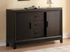 Kavanaugh Server in Dark Brown 5409RF-40 - U&U Home Budget Furniture (Carteret, NJ)