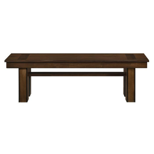 Sedley 58"Bench in Walnut 5415RF-13 - U&U Home Budget Furniture (Carteret, NJ)