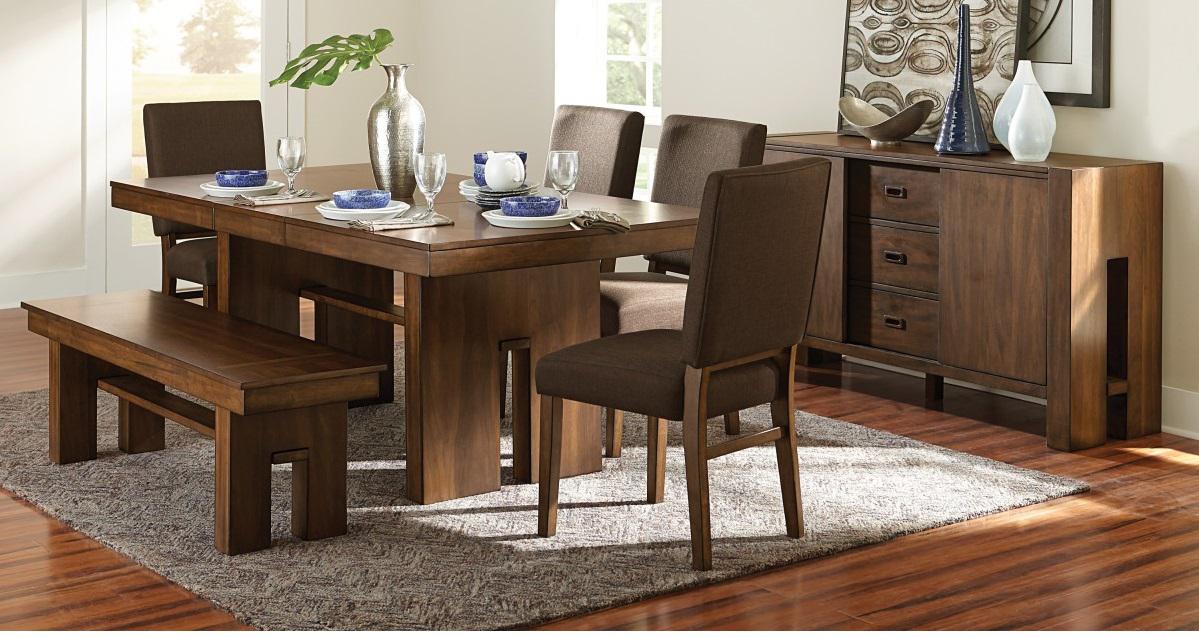 Sedley 58"Bench in Walnut 5415RF-13 - U&U Home Budget Furniture (Carteret, NJ)