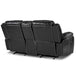 Bastrop Double Glider Reclining Loveseat in Black 8230BLK-2 - U&U Home Budget Furniture (Carteret, NJ)