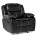 Bastrop Glider Reclining Chair in Black 8230BLK-1 - U&U Home Budget Furniture (Carteret, NJ)