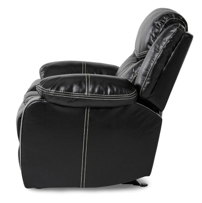 Bastrop Glider Reclining Chair in Black 8230BLK-1 - U&U Home Budget Furniture (Carteret, NJ)