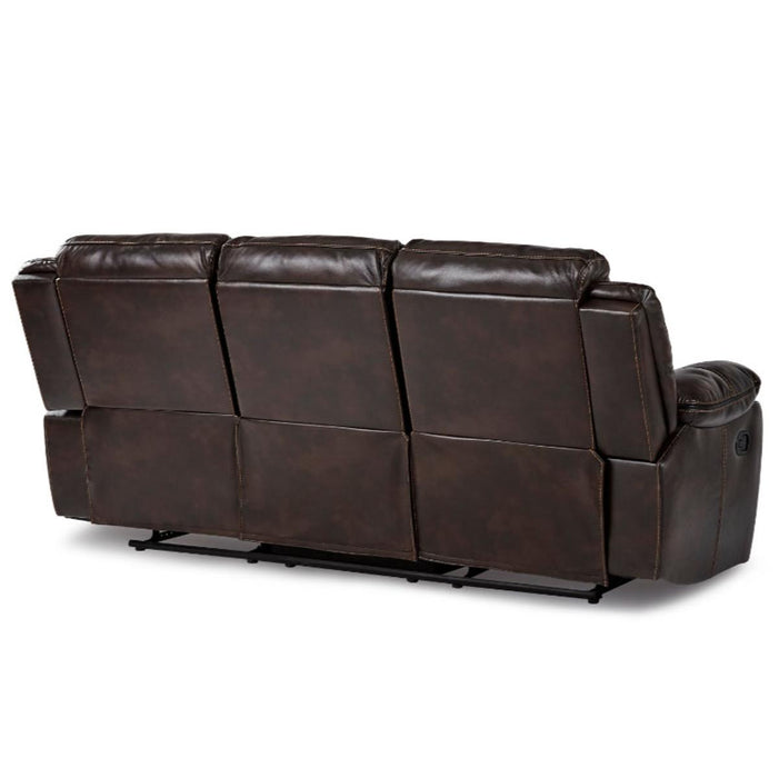 Bastrop Double Reclining Sofa in Brown 8230BRW-3 - U&U Home Budget Furniture (Carteret, NJ)