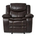 Bastrop Glider Reclining Chair in Brown 8230BRW-1 - U&U Home Budget Furniture (Carteret, NJ)