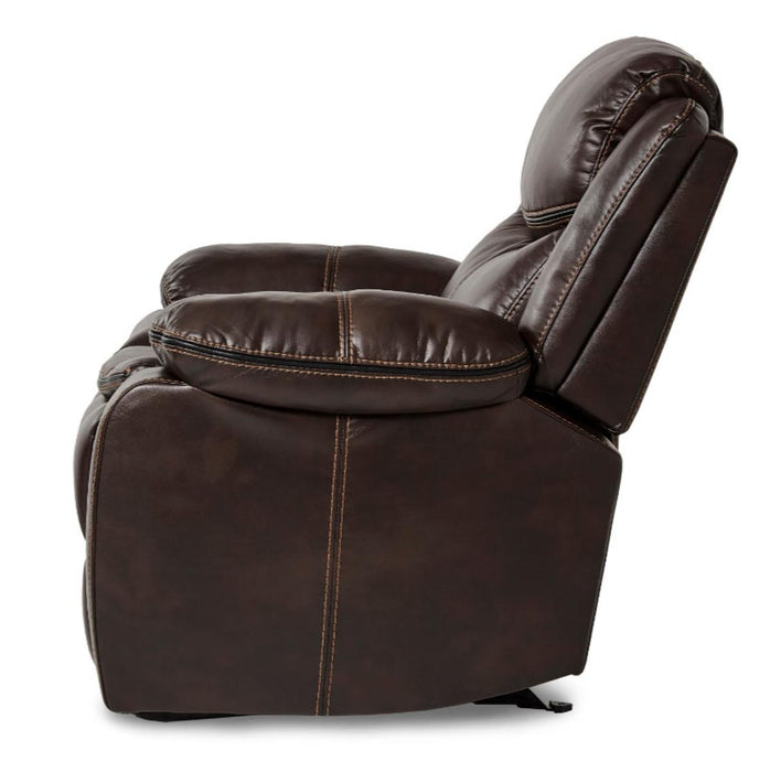 Bastrop Glider Reclining Chair in Brown 8230BRW-1 - U&U Home Budget Furniture (Carteret, NJ)